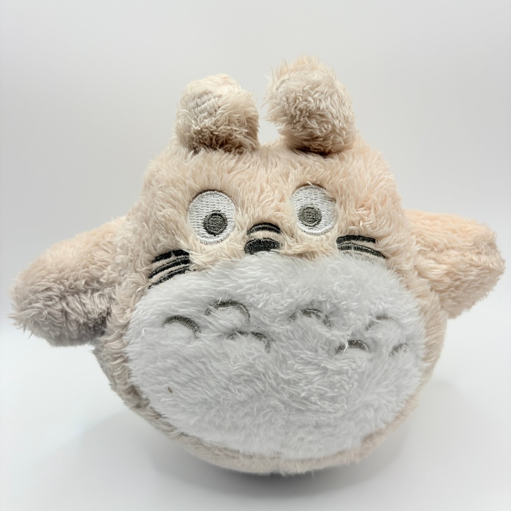 My Neighbor Totoro 6" Tan Beige Fuzzy Plush Toy Stuffed Animal Doll Anime Cute